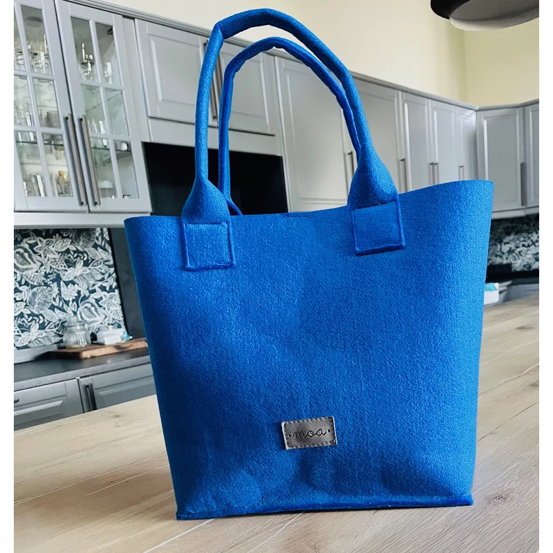 Moa designer filc táska Mabel/kék